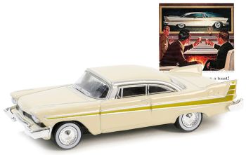 GREEN39140-B - PLYMOUTH Fury 1957 Beige de la serie VINTAGE AD CARS en blister