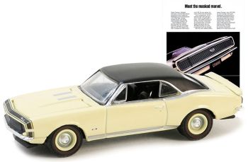 GREEN39140-C - CHEVROLET Camaro SS/RS 1967 Beige de la serie VINTAGE AD CARS en blister