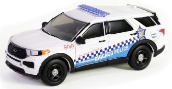 GREEN43030-D - FORD Police Interceptor utility 2019 Chicago Police de la serie HOT PURSUIT en blister