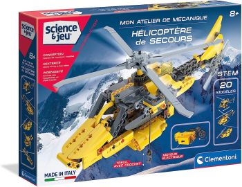 CLE52559 - Ciencia y juegos - Mi taller mecánico - Helicóptero de rescate