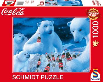 SCM59913 - Puzzle de 1000 piezas Oso Polar COCA COLA