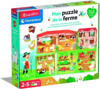 CLE52608 - Puzzle de madera de 30 piezas La Granja