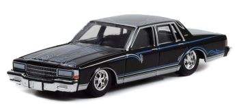 GREEN63010-D - CHEVROLET Caprice negro 1987 de la serie CALIFORNIA LOWRIDERS bajo blister