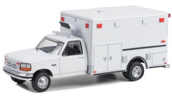 GREEN67061 - FORD F-350 Ambualnce 1992 Blanco en blister