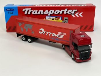 WEL68021 - SCANIA V8 R730 4x2 con remolque de 2 ejes ONTIME Logistique