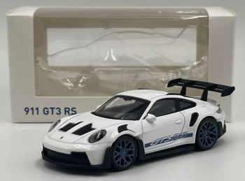 NOREV750048 - PORSCHE 911 GT3 RS 2022 Blanco con calcas azules - Jet-car