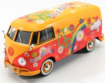 MMX79563ORANGE - Furgoneta VOLKSWAGEN Tipo 2 T1 Flower Power naranja