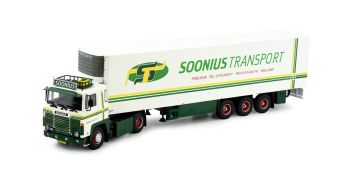 TEK81236 - SCANIA 141 4x2 con remolque frigorífico de 3 ejes SOONIUS