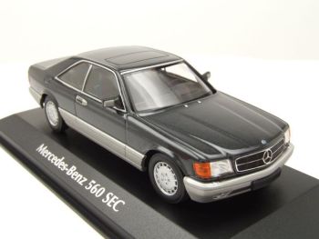 MXC940035121 - 1986 MERCEDES 560 SEC C126 Negro metálico