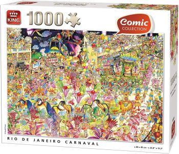 KING55926 - Puzzle 1000 Piezas El Canaval de RIO de JANEIRO