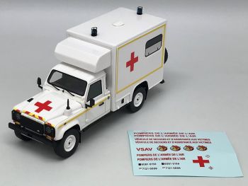 ALARME0056 - LAND ROVER 130 Army Ambulance Blanco - Limitado a 200 piezas