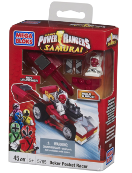 MEGA5776 - POWER RANGERS Coche Super Samurai - Rojo