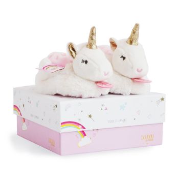 DC3311 - UNICORNIO - Pantuflas con sonajero