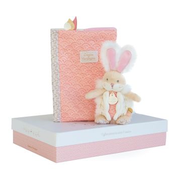 DC3498 - Pink Sugar Rabbit - Caja protege libro de salud con edredón