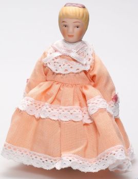 DELP104 - niño niña para casa de muñecas altura 9cm