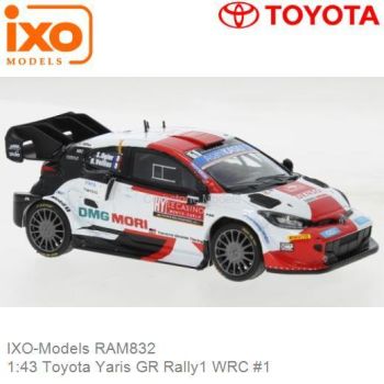 IXORAM832 - TOYOTA GR Yaris Rally 1 #1 OGIER/VEILLAS Rallye WRC Monte Carlo 2022 blanco y rojo