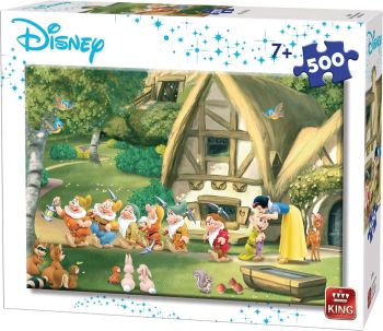 KING55916 - Puzzle de 500 piezas Blancanieves y los 7 enanitos