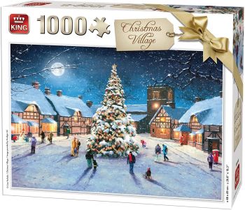 KING5610 - Puzzle 1000 Piezas El Pueblo Navideño