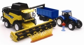 NEW05765 - NEW HOLLAND CR9090 con tractor y remolque