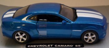 NEW50433O - CHEVROLET Camaro azul con franjas blancas