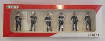 PER731 - 6 figuras de gendarmes franceses 1960/1970 limitada a 500 copias altura del personaje 4;5 cm