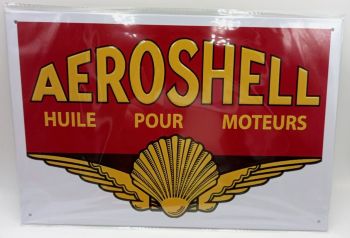 MAGPB222 - Placa de metal AEROSHELL - 20x30 cm