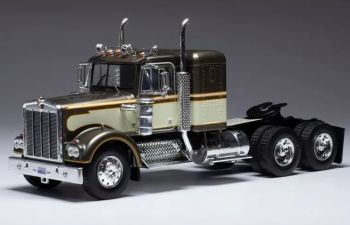 IXOTR145.22 - KENWORTH W 900 6x4 de 1990 marrón y beige